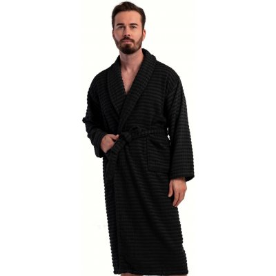 Pánský buklé župan s límcem černý 1ZF3111 černá – Hledejceny.cz