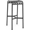 Zahradní židle a křeslo HAY Zahradní stolička Palissade Bar Stool, Anthracite