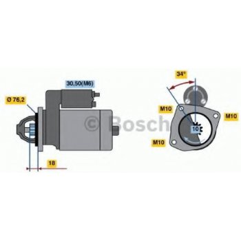 BOSCH Startér BO 0986020900