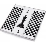Pánský kapesník / dárková kazeta, barva 2 bílá šachy – Sleviste.cz