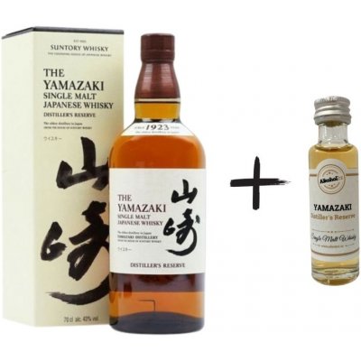 Yamazaki Single Malt Whisky Distiller's Reserve 43% 0,7 l a miniatura (holá láhev)