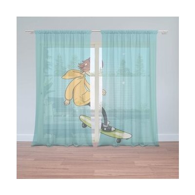 Sablio Záclony Skejťák: 2ks 150x250cm – Hledejceny.cz