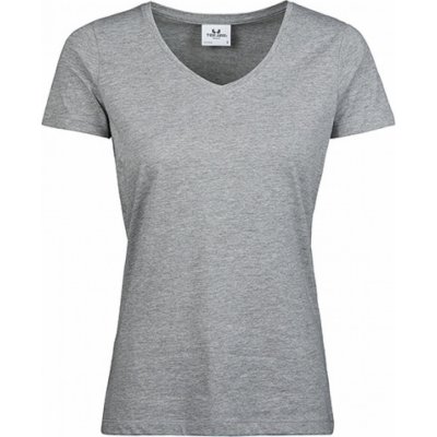 Tee Jays Luxusní tričko do véčka z organické česané bavlny šedá melír