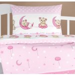 Bellatex Dětské povlečení bavlna Agáta 90 x 135 cm 45 x 60 cm růžová – Sleviste.cz
