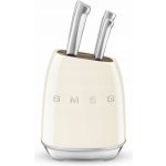 Smeg blok s noži 6 ks krémová KBSF02CR – Zboží Dáma