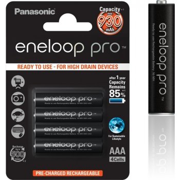 Panasonic eneloop Pro AAA 930 mAh 4ks HR-4UWXB-4BP
