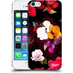 Pouzdro Picasee silikonové Apple iPhone 5/5S/SE - Flowers and Berries čiré – Sleviste.cz