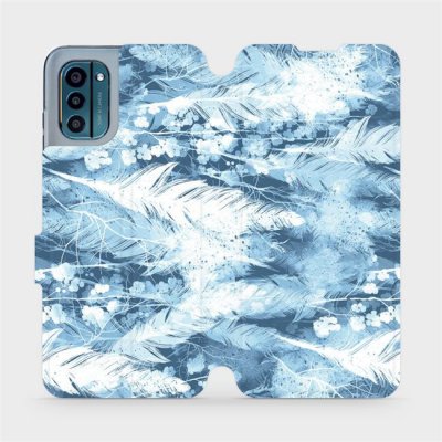Mobiwear - Nokia G21 / Nokia G11 - M058S Světle modrá horizontální pírka – Zboží Živě