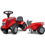 Alltoys Falk traktor Massey Ferguson červené s volantem – Hledejceny.cz