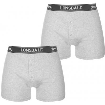 Lonsdale 2 Pack Boxers Mens