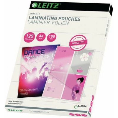 Laminovací kapsy Leitz A4 125 mic, 100 ks – Hledejceny.cz