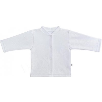 Baby Service kabátek se stojáčkem bílá kolečka – Zboží Mobilmania