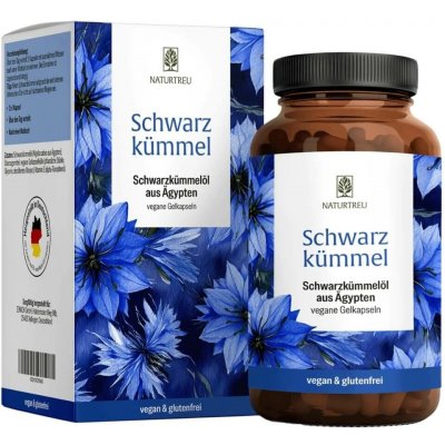 Naturtreu Černý kmín Komplex oleje z černého kmínu a vitamínu E 120 kapslí – Hledejceny.cz