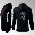 mikina s kapucí a potiskem Bohemia 3MZ černá – Zboží Dáma