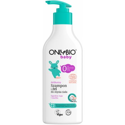 Only Bio Baby tělový šampon a gel 2v1 pro děti od 1 dne věku 300 ml – Zboží Mobilmania