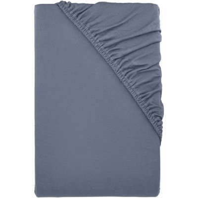 LIVARNO Žerzejové napínací prostěradlo tmavě modré 90-100x200 – Zboží Dáma