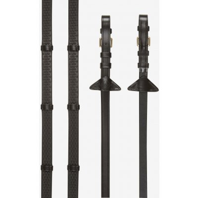 LeMieux Měkké gumové otěže se zarážkami Soft Rubber hnědá /Brass Drezurní – Hledejceny.cz