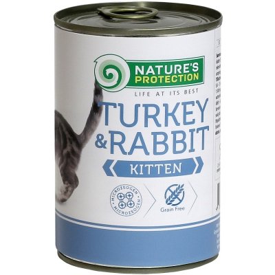 Nature's Protection Kitten krůta králík 400 g