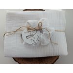 Nelly mušelínová šála s gumičkou bílý – Zboží Mobilmania