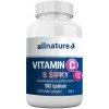 Vitamín a minerál Allnature Vitamín C s šípky 500 mg 30 tablet