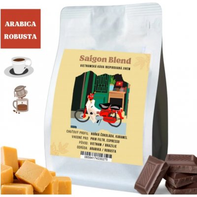 Dak Lak SAIGON BLEND Čerstvě Vietnamská zrnková 250 g – Hledejceny.cz