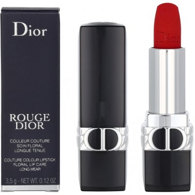 Christian Dior Rouge Dior dlouhotrvající rtěnka 999 Velvet 3,5 g – Hledejceny.cz