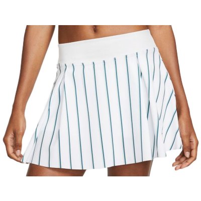 Nike Dri-Fit Club Skirt Regular Stripe Tennis Heritage W white/gorge green – Zboží Mobilmania
