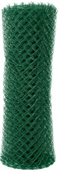 Poplastované pletivo STANDART s ND výška 150 cm, drát 2,5 mm, oko 55x55 mm, PVC, zelené