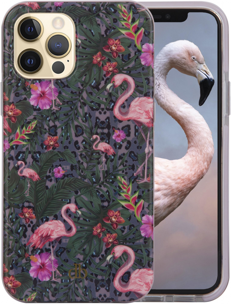 Pouzdro dbramante1928 Capri iPhone 13 Pro Max, tropical flamingo