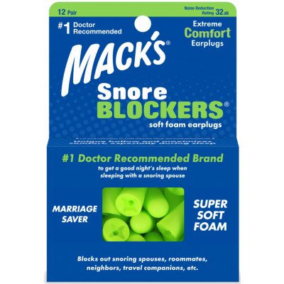 Mack's Snore Blockers špunty do uší 12 párů – Hledejceny.cz