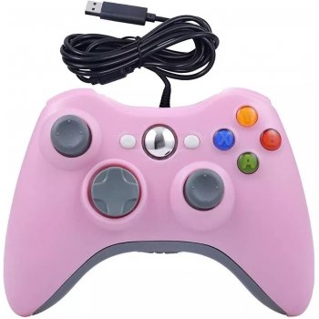 PSko drátový ovladač pro Xbox 360 růžový 5986