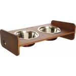 Stojan na misky pro psy Dogbar RACIO S pro malá plemena 2x 700 ml miska 44 x 25 x 13 cm – Zboží Dáma