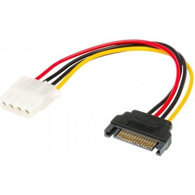 AKASA SATA redukce napájení na 4pin Molex, 15cm, 2ks v balení – Sleviste.cz