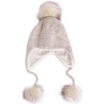 Vlnka dětská vlněná ušanka Vlnka V19 béžová – Zboží Dáma