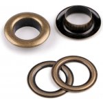 Průchodky s podložkou vnitřní Ø12 mm / vnější Ø21 mm lesklé, velké, 4 staromosaz – Zboží Mobilmania