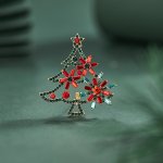 Éternelle Vánoční brož Swarovski Elements Benecia - vánoční stromeček B2050-20201071C – Zboží Dáma