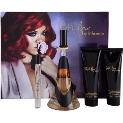 Rihanna Reb'l Fleur EDP 100 ml + tělové mléko 90 ml + sprchový gel 90 ml + EDP 10 ml dárková sada – Hledejceny.cz