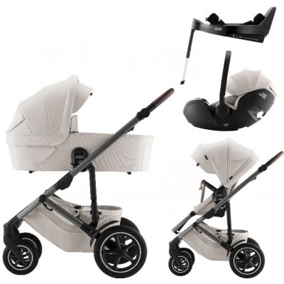 Britax Set Smile 5Z + korba + autosedačka Baby-Safe PRO + Vário Base 5Z 2024 Lux Soft Taupe – Sleviste.cz