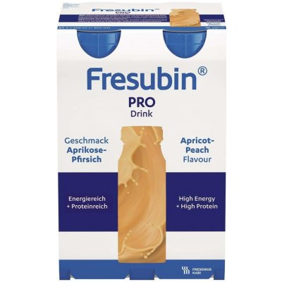 FRESUBIN PRO DRINK PŘÍCHUŤ MERUŇKOVO-BROSKVOVÁ POR SOL 4X200ML – Hledejceny.cz
