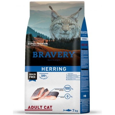 Bravery Cat ADULT sleď 7 kg