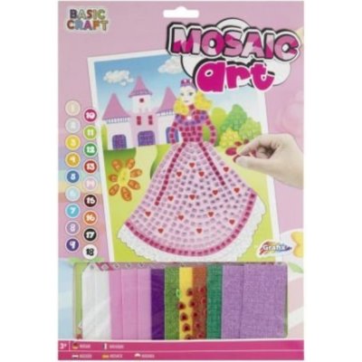 Grafix Obrázek A4 mozaika s pěnovými nálepkami lepení podle čísel – Zboží Mobilmania