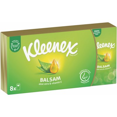 Kleenex Balsam kapesníky 4-vrstvé 1x8 ks – Zbozi.Blesk.cz