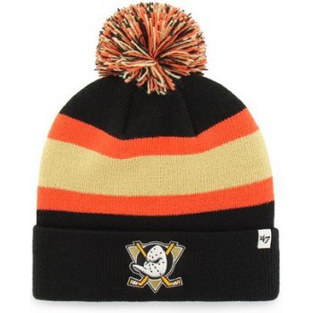 '47 Brand NHL Anaheim Ducks Breakaway Cuff Knit black černá / oranžová