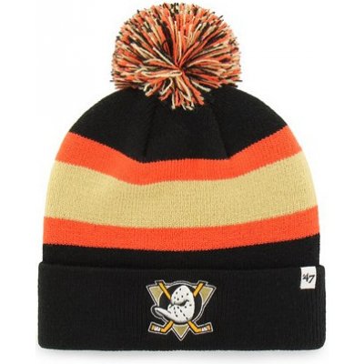 '47 Brand NHL Anaheim Ducks Breakaway Cuff Knit black černá / oranžová – Zboží Mobilmania