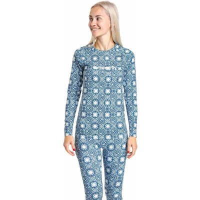 Meatfly dámské termo tričko Capa Mosaic Blue Modrá – Zboží Dáma