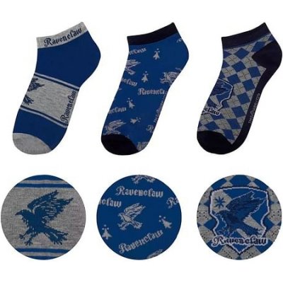 Cinereplicas Kotníkové ponožky Harry Potter Havraspár 3 páry modrá – Zboží Mobilmania
