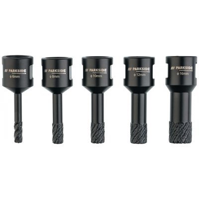 PARKSIDE PERFORMANCE Diamantové vrtací korunky 6-16 mm – Zboží Dáma
