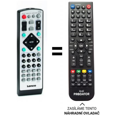 Dálkový ovladač Predátor Lenco DVD-320 – Zboží Živě