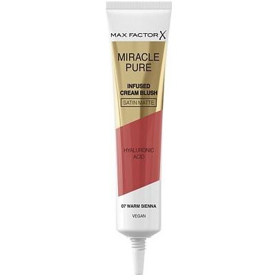 Max Factor Miracle Pure Infused Cream Blush hydratační krémová tvářenka 07 Warm Sienna 15 ml – Zboží Mobilmania