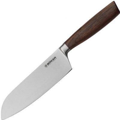 Böker Manufaktur Solingen Core Santoku kuchyňský nůž ořechové dřevo 16,7 cm